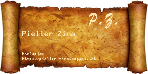 Pieller Zina névjegykártya